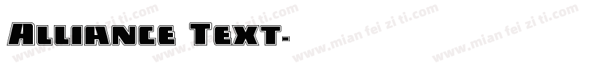 Alliance Text字体转换